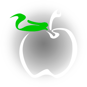 Manzana Blanca - Boton Manzana Png (352x352), Png Download