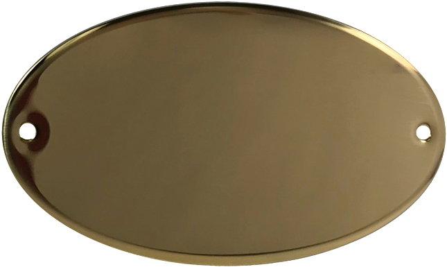Oval Locker Plate (50/100-pack) - Brass Locker Name Plates (667x477), Png Download