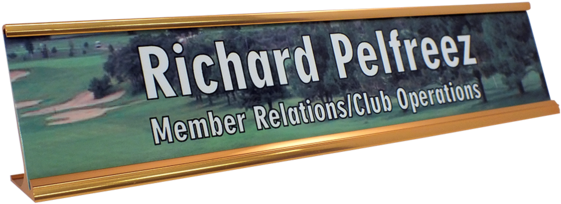 Full Color Name Plates W/frame - Sign (600x600), Png Download