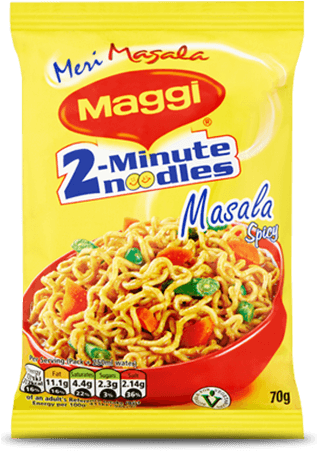 Favorite Instant Noodle Brands [archive] - Maggi 2 Minute Masala Noodles 70g (340x480), Png Download