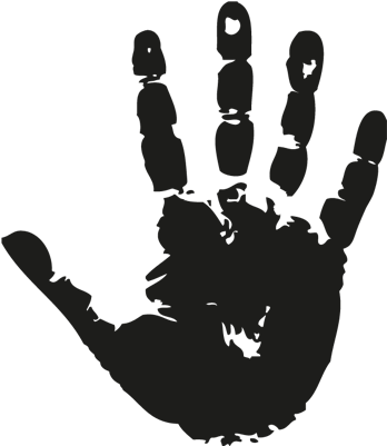 Generación - Blue Hand Prints (400x400), Png Download