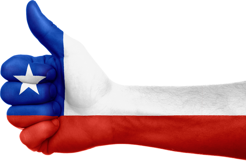 Mano Chilena Clipart Flag Of Chile Clip Art - Chile Transparent (900x588), Png Download