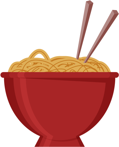 Banner Free - Bowl Of Noodles Png (464x576), Png Download