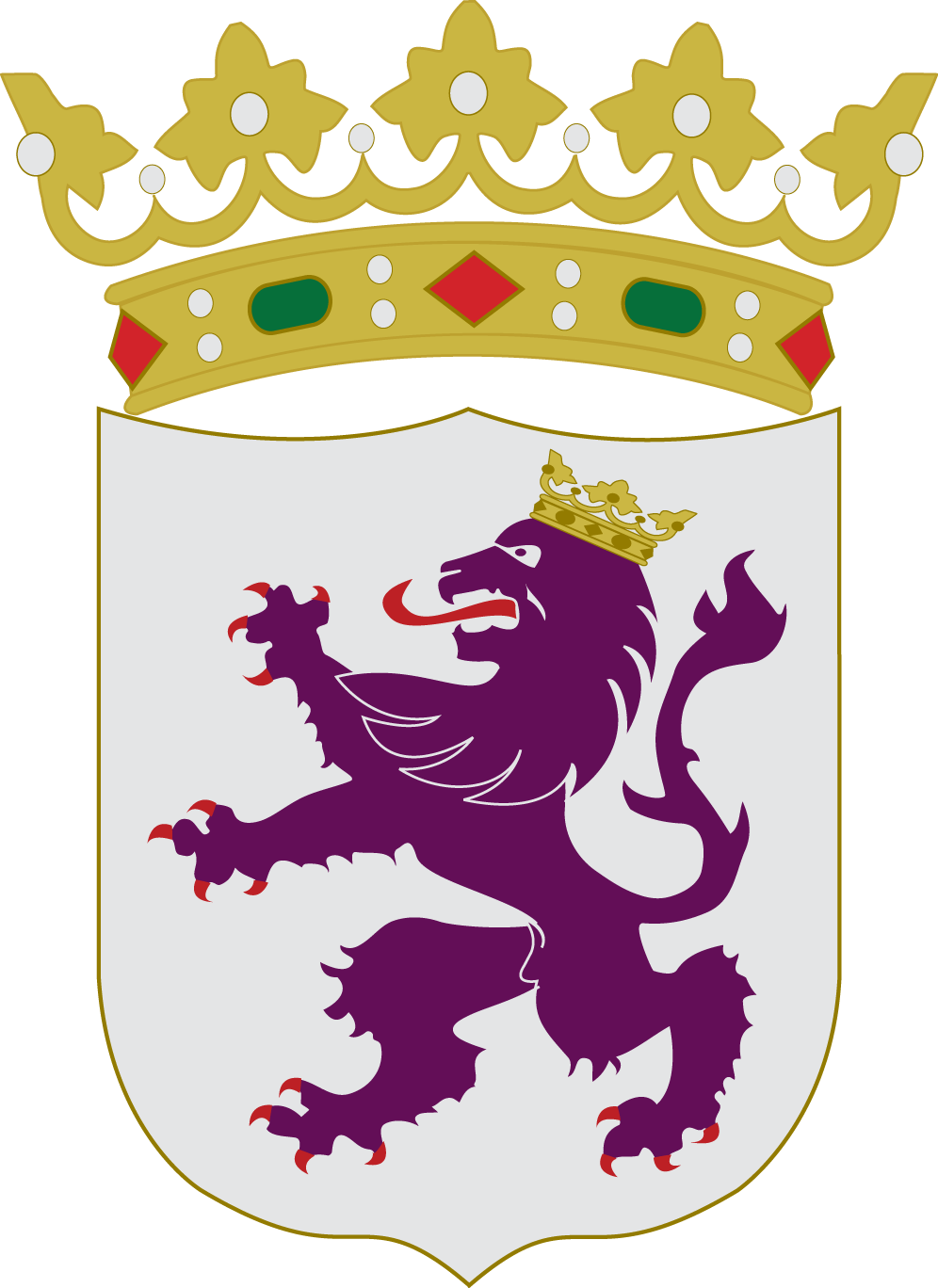 Escudo De Leon - Ayuntamiento De Ciudad Real (996x1368), Png Download