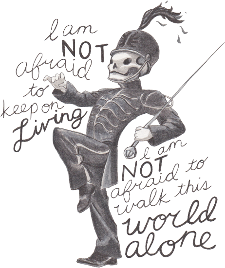 Transparent Tumblr Words - My Chemical Romance I Am Not Afraid (500x583), Png Download