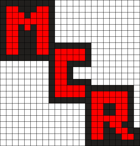 My Chemical Romance Perler Charm Perler Bead Pattern - Mario Christmas Pixel Art (484x505), Png Download