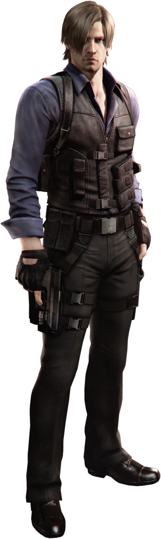 Kennedy Png Pic - Leon S Kennedy Resident Evil 6 (900x1830), Png Download