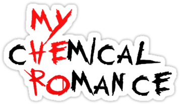 All Time Low, Vic Fuentes, And Bless The Fall Image - My Chemical Romance Logo Sticker (375x360), Png Download
