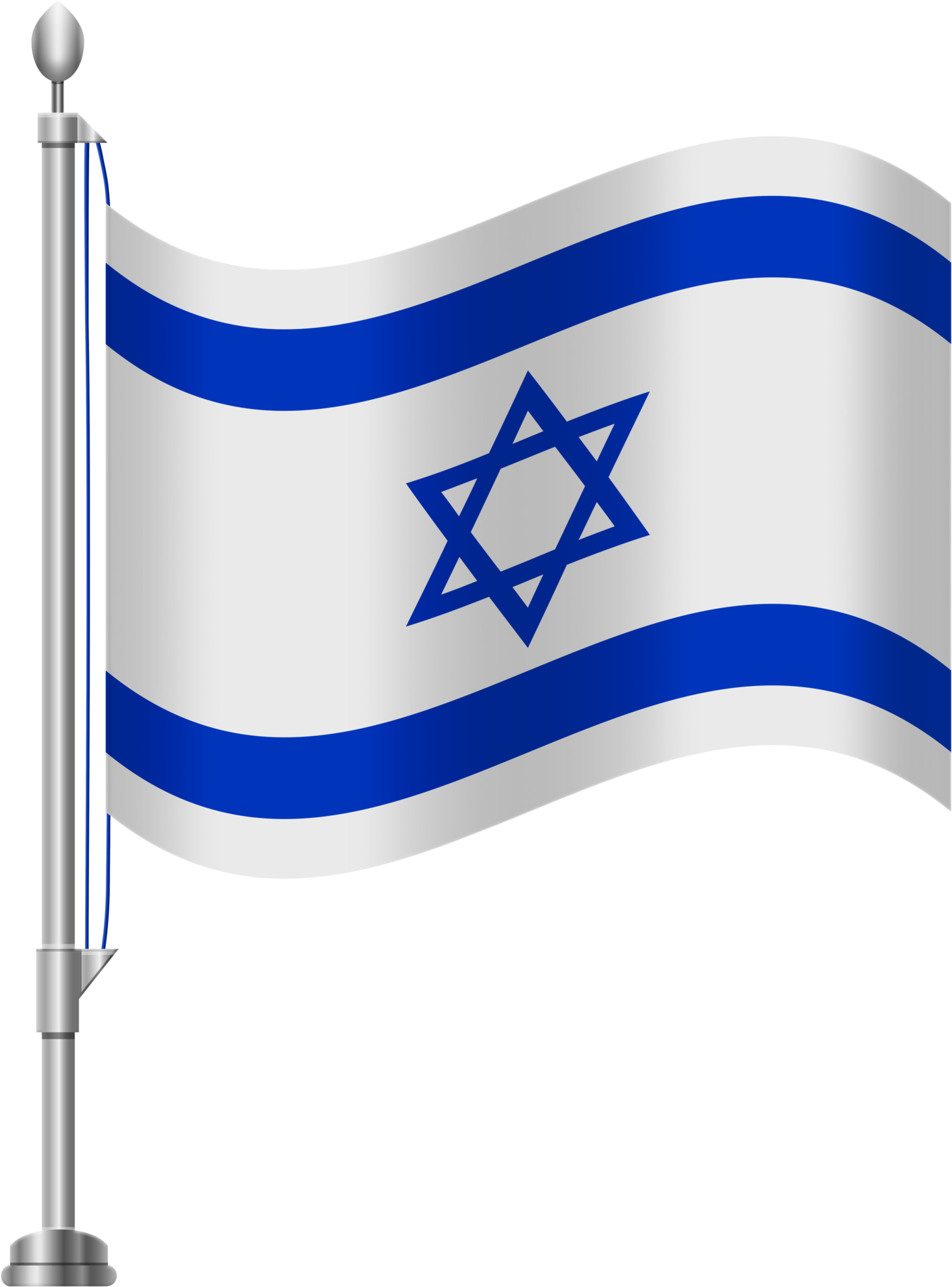 Clip Art Of Israeli Flag (1536x2000), Png Download