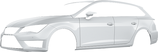 Cc Lite Leon St Cupra Nevada White - Leon Cupra St Black White (800x500), Png Download