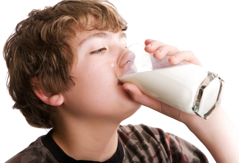Drinking Milk Png Pic - Drink A Glass Of Milk (848x566), Png Download