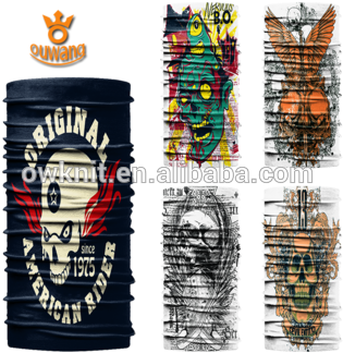 Best Selling Motorcycle Biker Tubes Black Skull Face - Buff High Uv, Solid Blue Ink (350x350), Png Download