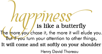 Happiness Butterfly Wall Quotes™ Decal - Happiness Is Like A Butterfly Quote (451x451), Png Download