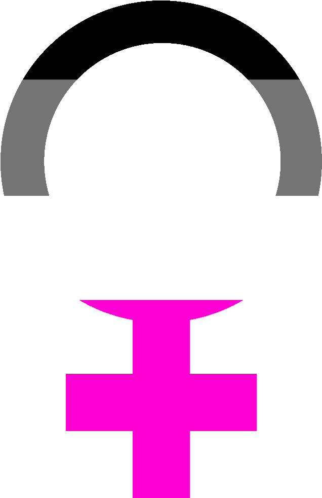 Símbolo Demisexual Mujer - Demisexual Png (1024x1024), Png Download