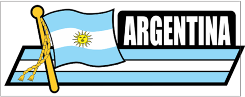 Stickers For Cars, Car Graphics - Argentina Flag Cartoon (480x480), Png Download