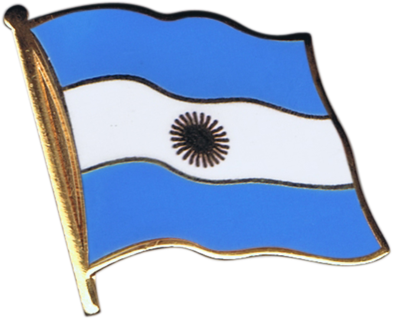 Argentina Flag Pin, Badge - India Flag Lapel Pins Png (1500x1197), Png Download