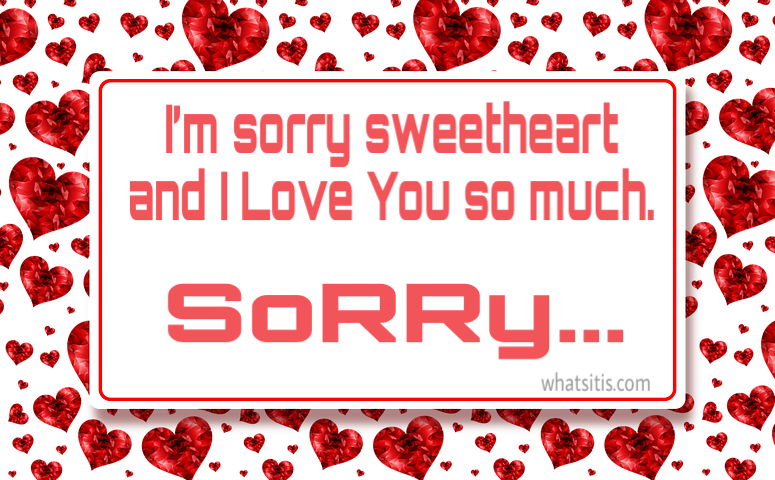 40 Cute Sorry Images For Lover - ! 5'x7'area Rug (775x480), Png Download