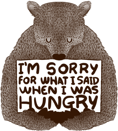 I'm Sorry - I M Sorry For What I Said Hungry (571x495), Png Download