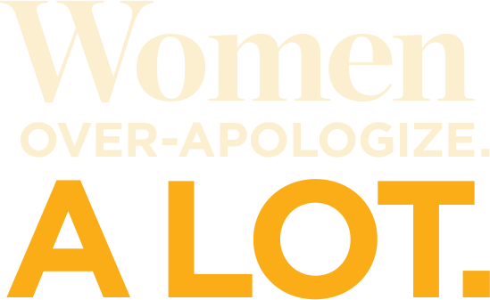 Women Apologize A Lot - Woman (549x337), Png Download