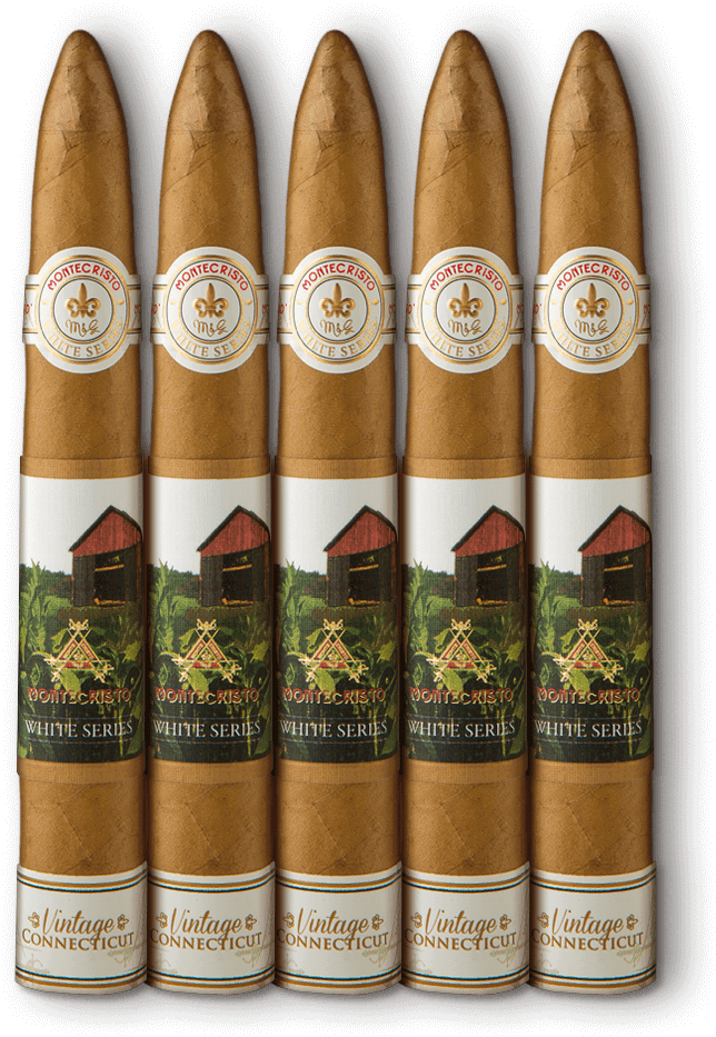 Montecristo White Series Vintage Connecticut - Bullet (1000x1000), Png Download
