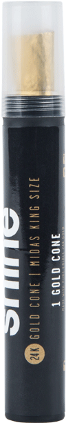 Shine Gold Cone - Shine 24k Gold King Cone Pre-rolled Paper (800x800), Png Download