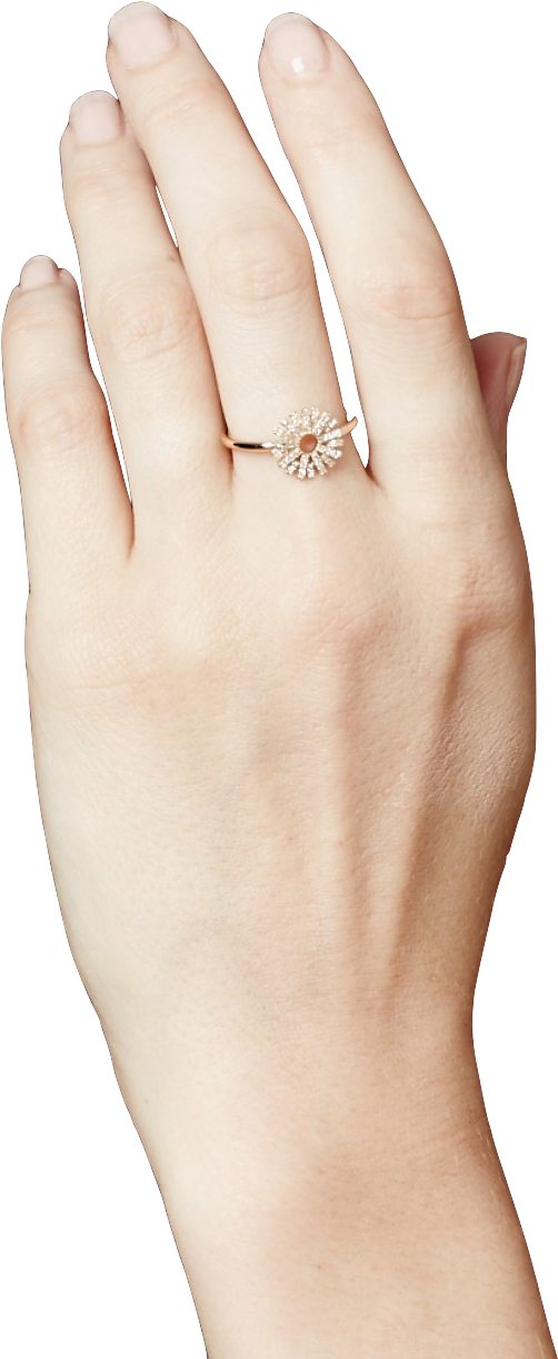 The Summer Shine Rose Gold - Engagement Ring (1348x1348), Png Download