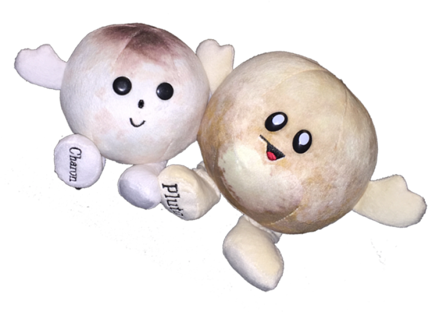 Pluto & Charon - Celestial Buddies Pluto And Charon (750x550), Png Download