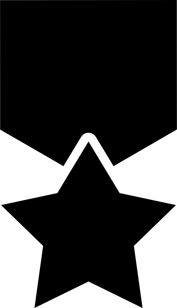 Star Hanging Of A Ribon Svg Png Icon Free Download - Illustration (564x980), Png Download
