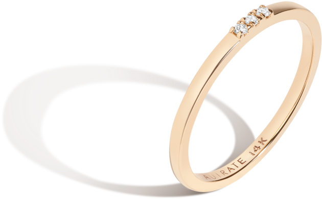 Diamond Stacker Ring 14k Gold - Engagement Ring (1200x1200), Png Download