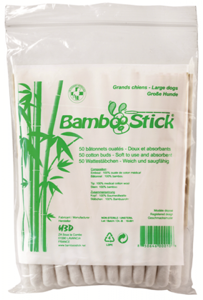 Bamboo Stick Animal Ear Cleaner, Pack Of 50 (600x600), Png Download