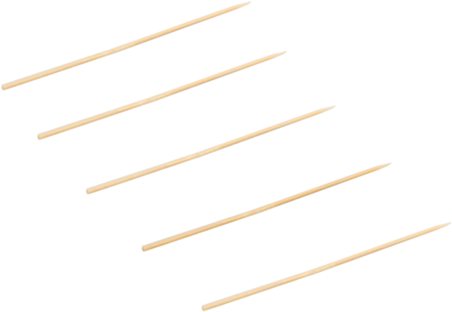 Biodore® Cocktail Sticks, Satéprikker, Bamboo, 150mm, - Wood (640x640), Png Download