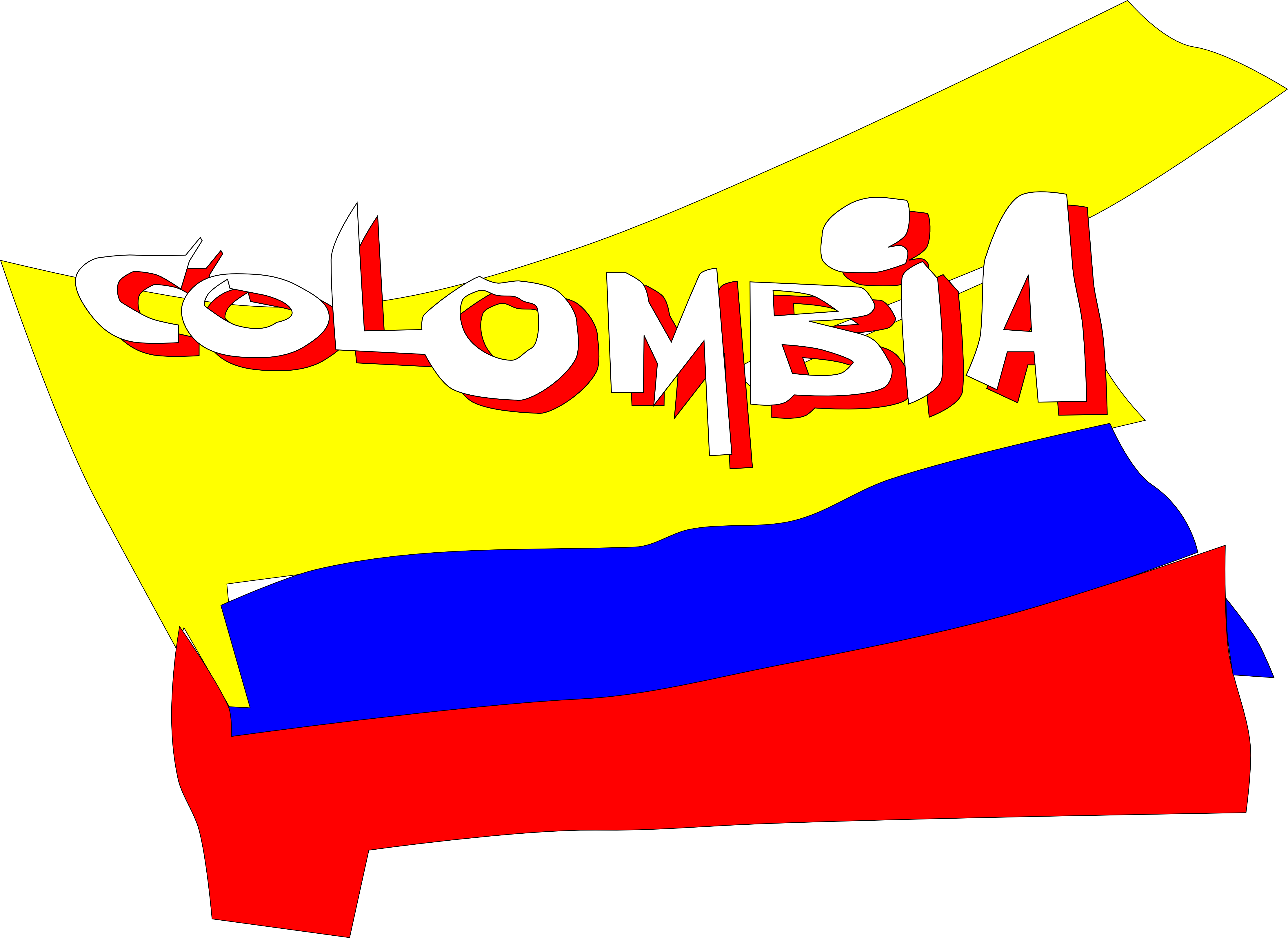 Download Colombia Animada Flag - Columbia Flag Clip Art PNG Image