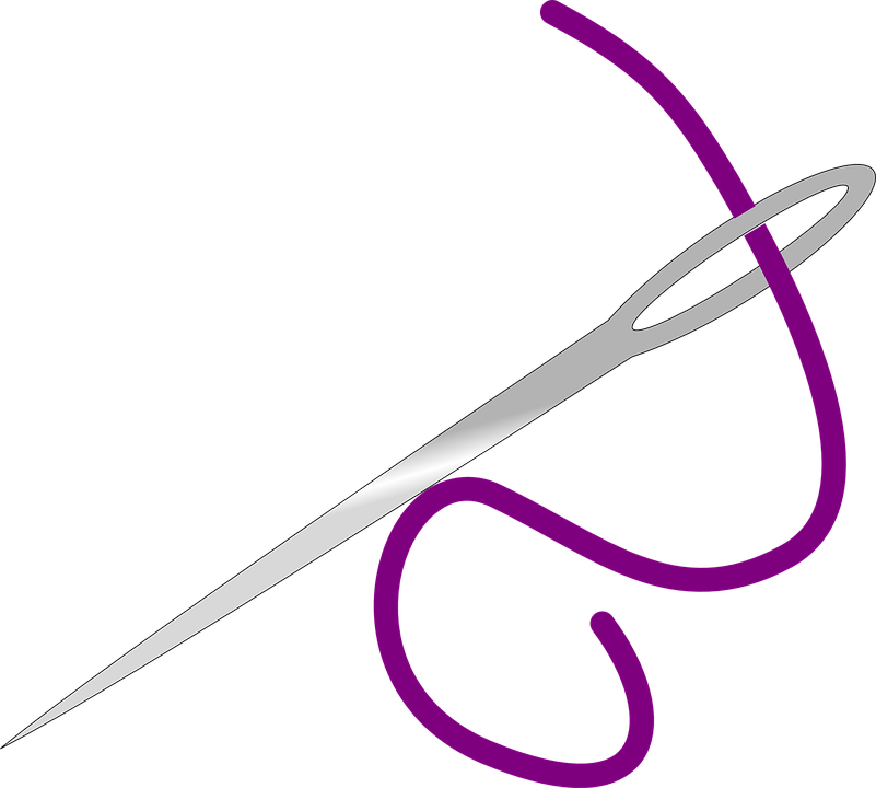 Lion Head Silhouette Png - Cartoon Needle And Thread (801x720), Png Download