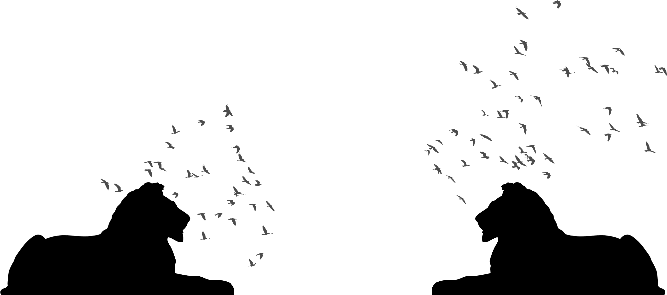 Trafalgar Square Lions Drawing (2802x1752), Png Download