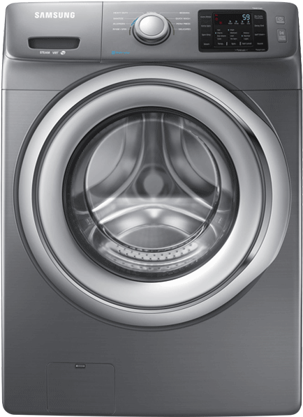 Front Loader Washing Machine Png Image Background - Samsung Wf42h5200ap Steamwash Front-loading Washer (519x804), Png Download