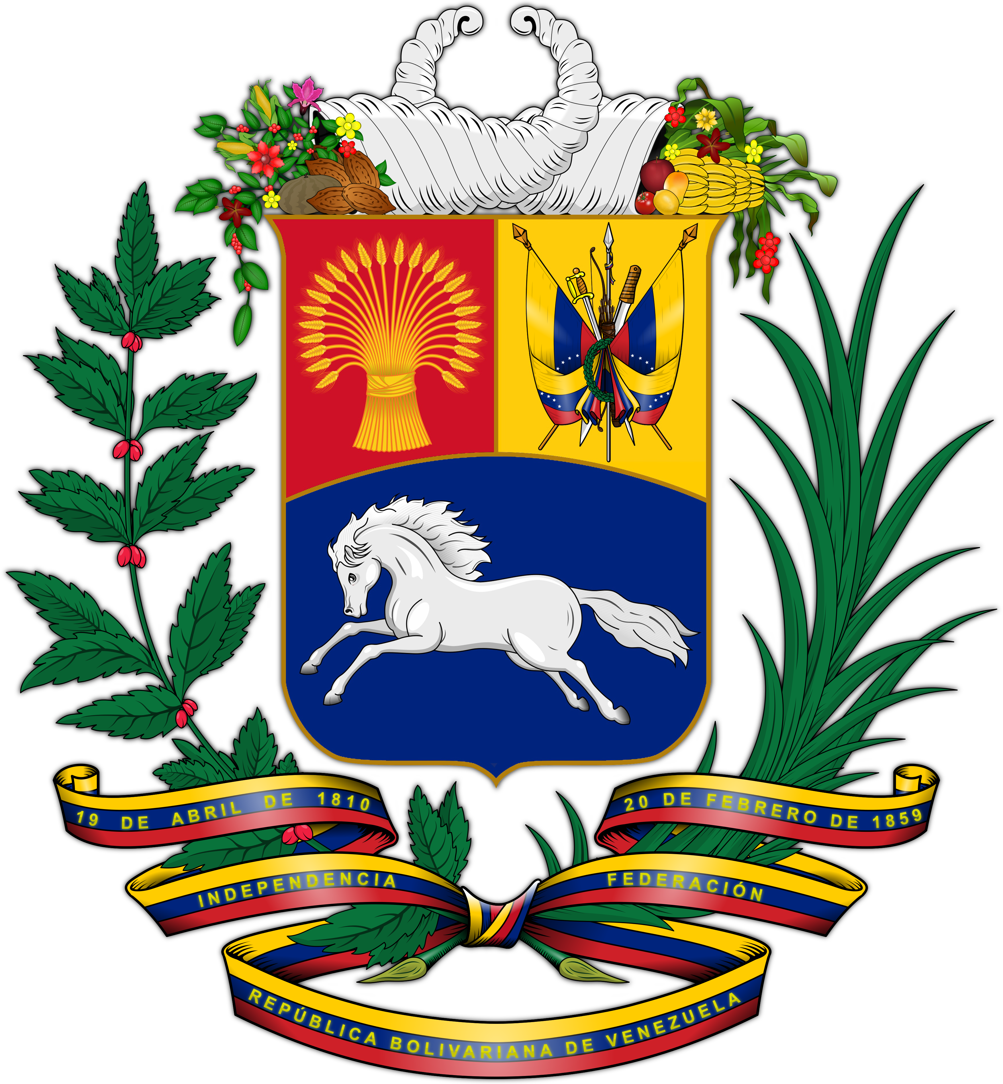 Escudo De Venezuela Actual (1200x1297), Png Download