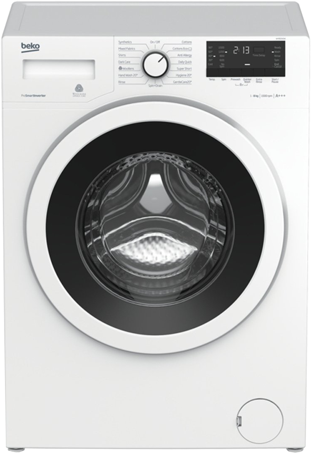 Beko 1500 Spin Washing Machine - Beko Wdr7543121w Front-loading Electric Washer/dryer (1000x1000), Png Download
