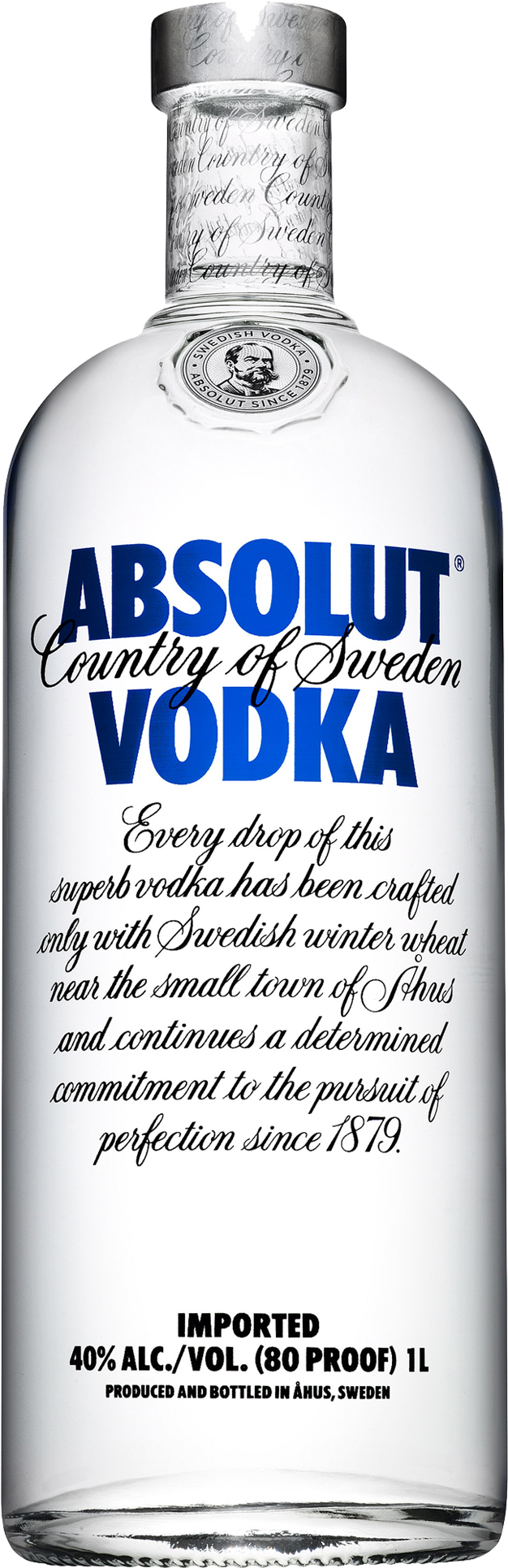 Absolut Vodka 1l - Absolut Vodka Blue 750ml (1600x2000), Png Download