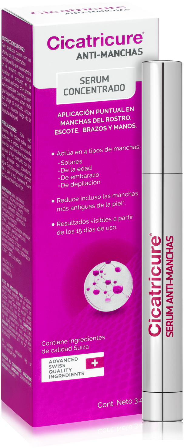 Cicatricure Anti Manchas Serum Concentrado (634x1500), Png Download