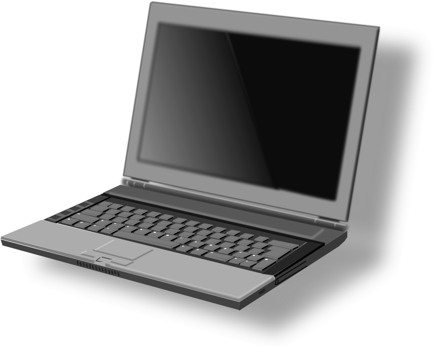 How To Set Use Laptop Svg Vector (900x713), Png Download