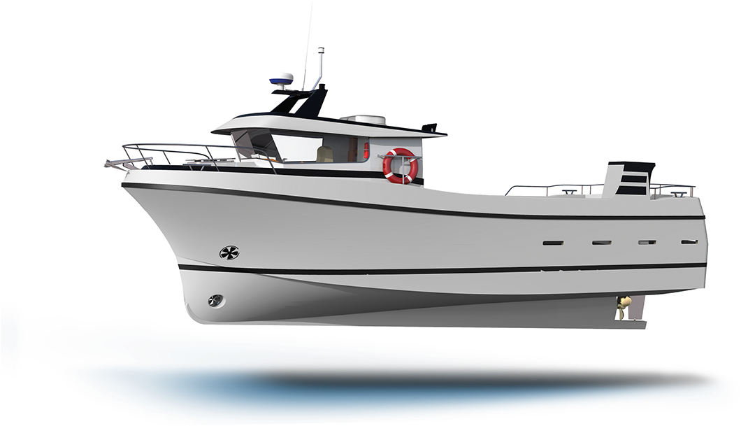 Ingemar Naval Architects Construction - Fishing Trawler (1188x854), Png Download