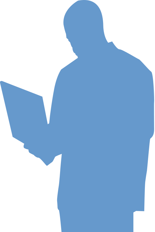 Boy-laptop Free Vector - Man Using Laptop Clipart (537x800), Png Download