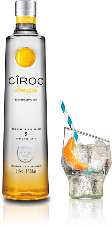 Vodka Pineapple Spritz Tails Cîroc - Ciroc Pineapple (425x803), Png Download