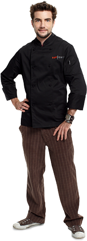Teenager Standing Png - Chef Standing Up (225x540), Png Download