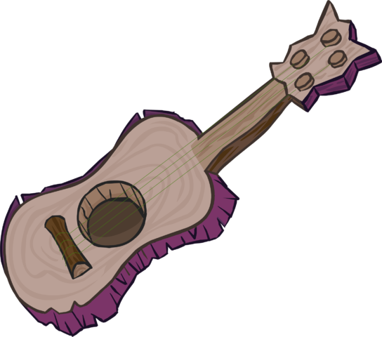 Wooden Guitar Icon - Guitar (544x480), Png Download