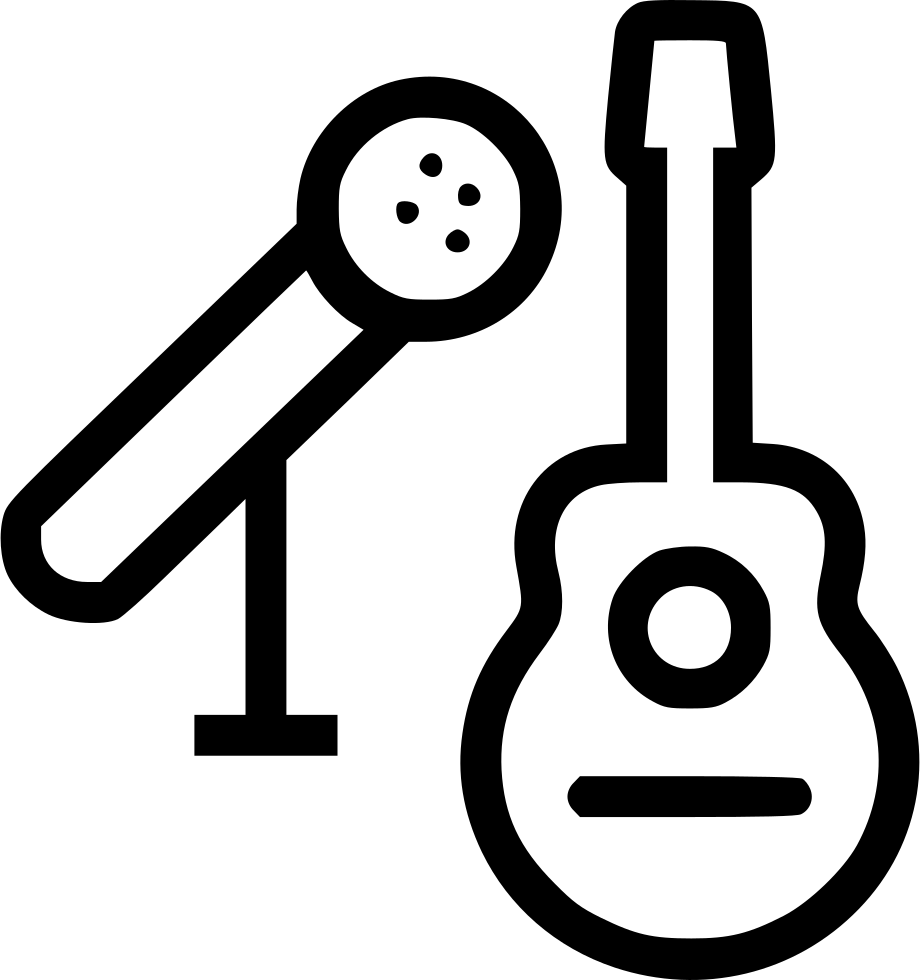 Guitar And Mic Comments - Icon (920x980), Png Download
