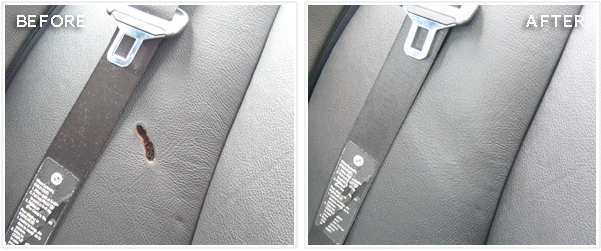 Leather Burn Mark Repair1 - Leather Seat Burn Repair (1050x350), Png Download