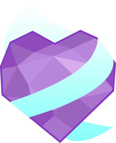 Purple Heart Cutie Mark - Mlp Princess Cutie Marks (387x479), Png Download