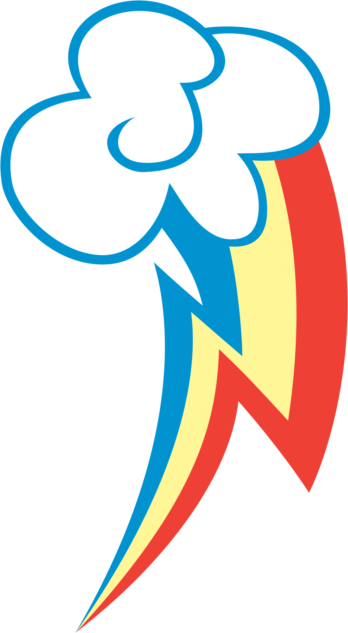 Fanmade Rainbow Dash Cutie Mark - My Little Pony Cutie Mark (1600x2343), Png Download