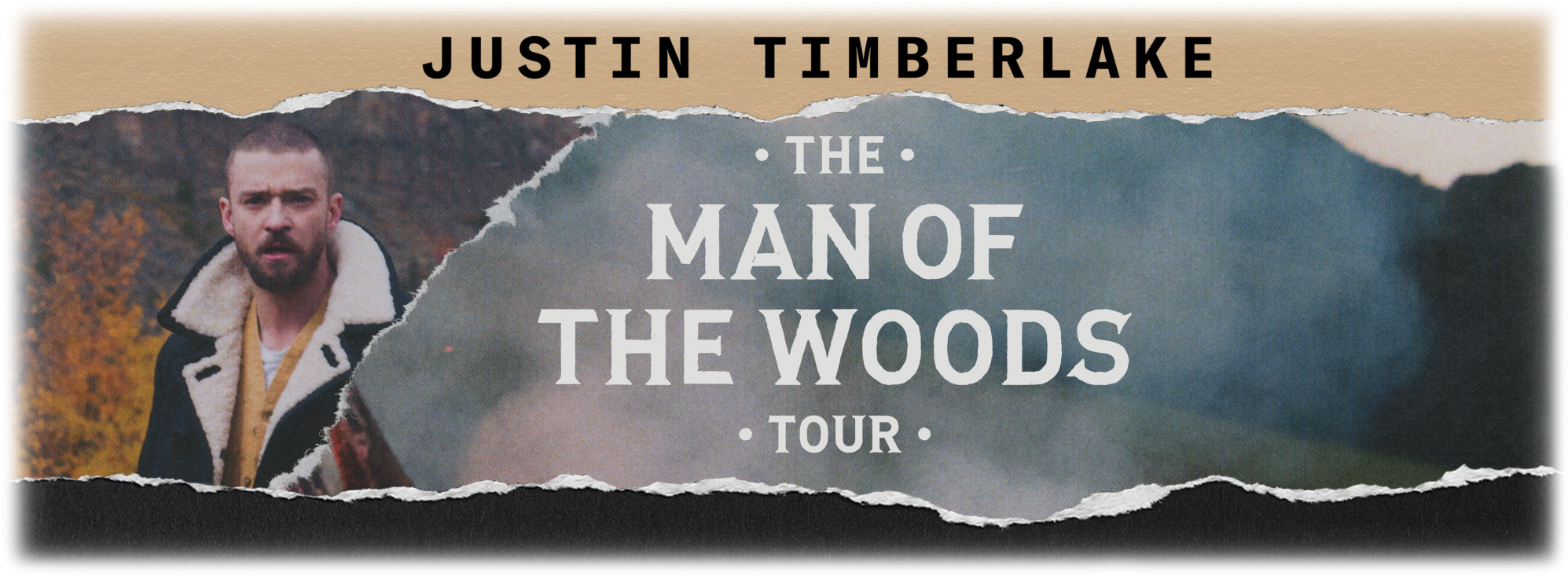 Justin Timberlake Man Of The Woods Tour Toronto (2000x750), Png Download